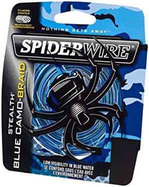 Spiderwire Stealth® Superline, Camo Blue, 65lb | 29.4 קג, 500YD | קו דיג קלוע 457 מ ', המתאים
